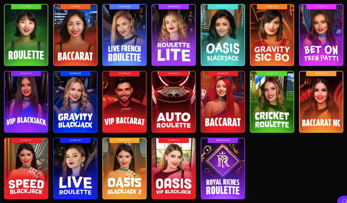 Shuffle.us live dealer games